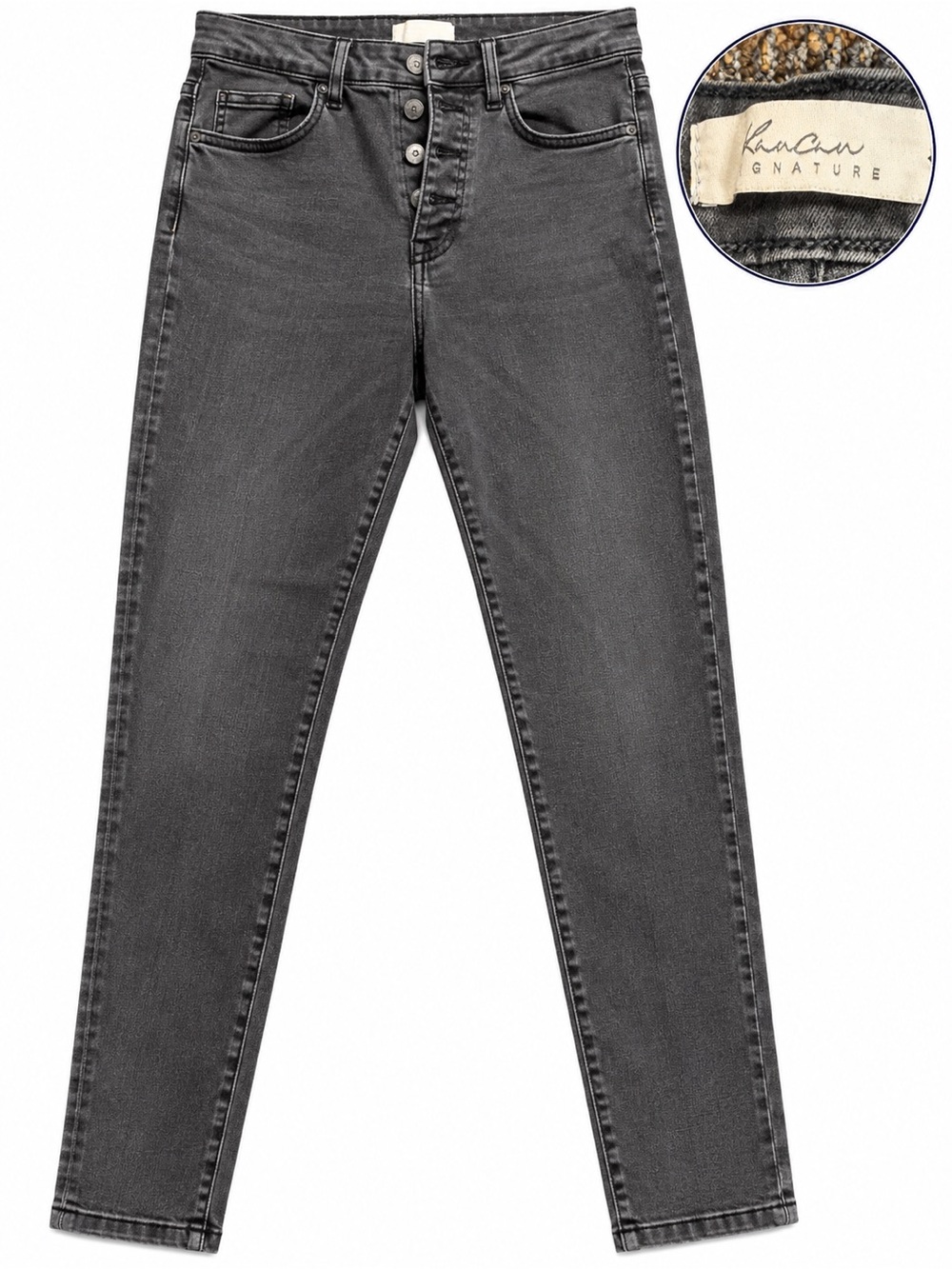 KanCan Signature Women’s Charcoal High-Rise Skinny Jeans, size 31